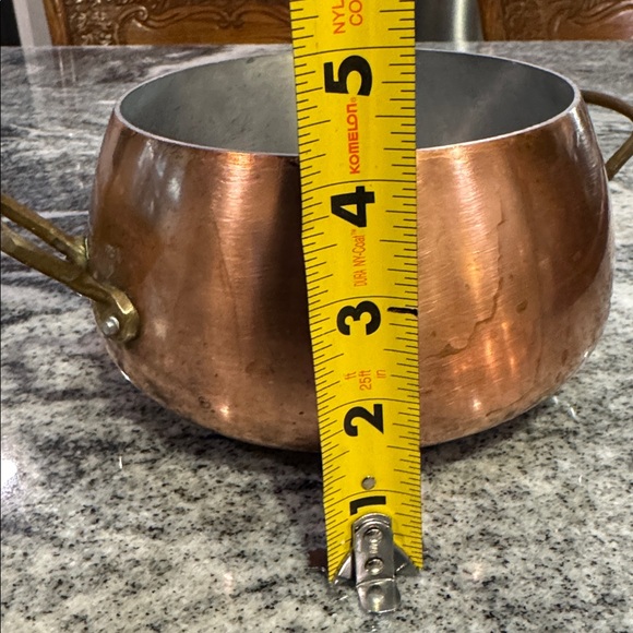Copper Pot with Brass Handles - Picture 10 of 10